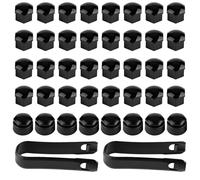 40PCS 17mm Wheel Nut Covers Set with Removal Tools, 32 Standard Caps + 8 Locking Caps, Hex Wheel Bolt Covers Hub Protectors, Anti-Rust & Dustproof Durable Wheel Nut Caps for Most Vehicle Models
