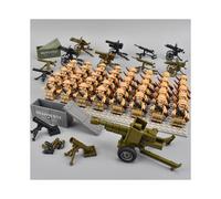 (40pcs-4) 40pcs Eighth Route Army German American British Police Military Mini Doll Toy Suitable Fit Lego