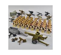 (40pcs-5) 40pcs Eighth Route Army German American British Police Military Mini Doll Toy Suitable Fit Lego
