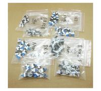 40PCS 5.8 * 5.8 7 * 7 8 * 8 8.5 * 8.5mm Self Locking & Non Locking Push Tactile Power Switch Kit 6 Pin Button Switches Each 5pcs IDGTTLDF