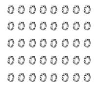 40Pcs 5.8mm-7mm Single Ear Hose Clamps 304 Stainless Steel PEX Cinch Clamps Stepless Cinch Crimp Rings Pinch Clamps for Pipe Fitting Connections