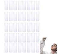 40Pcs 5 ml Plastic Sample Bottles Small Clear Storage Container Case Test Tube Vial with Screw Cap,Sampling Bottle Reagent Bottle,Plastic Test Tubes Sample Vials for Lab,Small Items