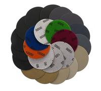 40PCS 75mm Round Sanding Discs, Hook and Loop 600/1000/1500/2000/3000/4000/5000/7000 Mixed Grits, Sandpaper Disk Assorted Set in Sanding and Polishing for Electric Grinder Accessory