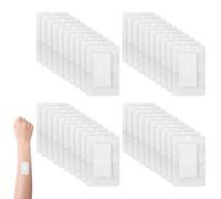 40PCS Adhesive Dressings for Wounds Large Plasters for Wounds Breathable Non-Woven Sterile Wound Dressings Cotton Gauze Pads for Cuts Grazes Scratch Injury Bandages for Wounds (10 * 15cm)