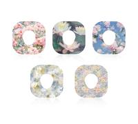 40pcs Adhesive Patches for Dexcom G7, Waterproof Monitor Over Patch Sensor Covers Sticker Breathable Adhesive Overpatch Compatible with Dexcom G7 (Oil Painting Flowers)