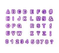 40pcs Alphabet Number Letter Cutters Fondant Sugarcraft Cookie Cutter Mould Cake Baking Decorating Tool Set