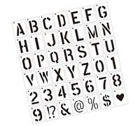 40Pcs Alphanumeric Painting Templates PET Drawing Stencils for Artists Student Sketching Scrapbooking Home Decoration Permanent Letter Templates