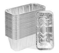 40Pcs Aluminum Foil Drip Pan Liners Grease Oil Catcher Pads for Grill Griddle Multi-Purpose Food- Liner Grilling Cooking Baking Storage