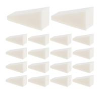 40pcs Beige Triangular Makeup Sponges for Foundation and Blending | Mini Size the Go Touchups, Sponge Material, Precise Application with Easy Cleaning