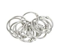 40PCS Binder Rings, Metal Book Rings, 25mm Loose Leaf, Silver Keychain Rings for Index Cards, Notebooks, Photo Albums, Scrapbooking, DIY Craft Projects, File Organising Office Supplies