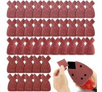40PCS Black and Decker Mouse Sander Pads,Mouse Sander Pads Assorted Sanding Pads 40/60/ 80/120 Grits with Extra 2 Tips for Replacement,4 Holes Sanding Sheets Fit Black and Decker Detail Palm Sander
