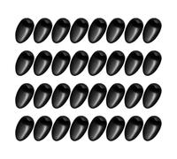 40pcs Black Hair Dye Ear Caps Reusable Plastic Protective Covers