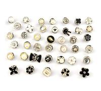 40PCS Blouse Pins, Women Cover Up Brooch Button, Tool Free Reusable Cute Buttons for DIY Bags, T-shirt, all Clothes, Hat Decoration