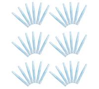 40pcs Blue Interdental Brush Steel Wire Plastic Tooth Cleaning Tool | Push-pull Design, Comfortable Grip, Office and Travel Use, Compact Size for Oral Care