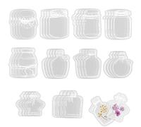 40PCS Bookmark Making Kit Personalised Bookmark Transparent Book Tracker Bookmark 10 Shapes Pressed Flowers Bookmarks Handmade Bookmarks of Dried Flowers for Crafts Home Book Reading Scrapbook