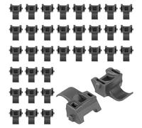 40pcs Cabinet Restrictor Clips, Cabinet Hinge Restriction Clips for Grass TEC 864 Hinges Mini Invisible Cabinet Door Restraint Hinge Angle Restriction Clips for Kitchen Home (Gray)