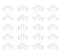 40Pcs Car Window Blind End Clips Left and Right, Car Window Blinds Hidden Clips 28x26mm White