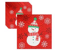 40PCS Christmas Napkins | Jagowa Xmas Tissue Paper | Disposable & Festive Party Decoration Supplies