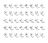 40Pcs Clear Self-Adhesive Clips Tapestry Sticky Spring Clips Convenient Wall Tapestry Clips Durable Clear Hanging Spring Clips Photo Clips for Home Office