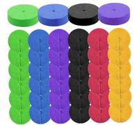 40Pcs Cloning Collars Hydroponic Sponges Clone Collars 8 Spokes DIY Foam Cloner Insert Fit 2 Inch Net Pots Hydroponics Aeroponics Hydroponics Supplies Hydroponic Sponges Aeroponic ClonerCloning Collar