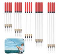40PCS Coarse Fishing Floats Set - Transparent Waggler & Pole Floats Tackle for Still/Running Waters, 5 Sizes Durable Plastic Floaters with Hi-Vis Tips（5 Sizes Kit）