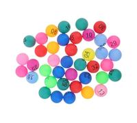 40pcs Colorful Bingo Balls for Party Supplies Multi-Color Prize Balls for Lottery Games Numbered Plastic for Events Suitable for Birthdays and Carnival Decorations
