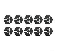 40Pcs Composable Hexagon Pot Feet Risers for Flower Pots Provide Elevated Support and Secure Placement to Improve Plant Health and Cleanliness