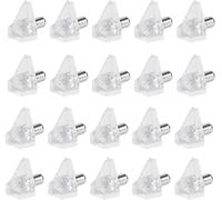 40Pcs Crystal Shelf Dowel Pins, 5mm Tool-Free Cabinet Supports for Modular Furniture Systems - Wardrobe/Bookshelf/Kitchen Mounting Hardware