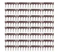 40pcs D Hair Extension Tool with Buckles and Snap Clips, Brown | No Trace Extension Kit Tools, Plastic Parts for Weddings and Daily Life, Convenient Quick Replacements
