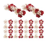 40pcs Daisy Rhinestone Car Vent Clip Decorative Aroma Diffuser | Plastic and Alloy Build, Faux Pearl Accents, Tool-free Setup, for Fragrance Pads and Evening Drives