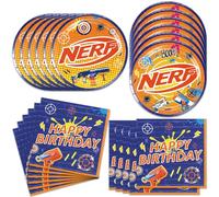 40Pcs Dart war Party Decorations Kids' Birthday Plates + Napkin Supplies Dart war Birthday Party Decorations