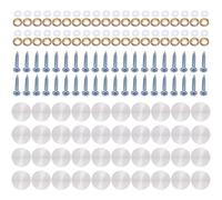 40pcs Decorative Screw Caps Steel Rustproof Screw Covers Upgrades for Glass Installation & Home Improvement Projects Decorative Nail Covers