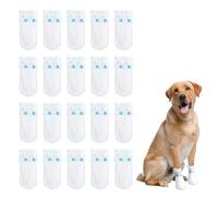 40pcs Disposable Dog Boots for Injured Paws, Disposable Dog Socks Waterproof Paw Protectors with Non-Slip Sole, Post-Surgery & Wound Care Pet Foot Covers for Small to Medium Dogs, Indoor/Outdoor Use