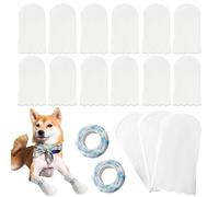 40PCS Disposable Dog Boots for Injured Paws, Waterproof Dog Socks Paws Stop Licking, Non-slip Dogs Paw Protectors with Self Adhesive Bandage, Dogs Shoes Do-g Socks for Indoor & Outdoor Walking(L)