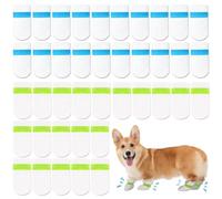 40PCS Disposable Dog Shoes,Dog Boots for Injured Paws Waterproof With Self-Adhesive Bandage(Random Color) Dog Shoes for Injured Paws Dog Paw Protectors Dog Socks Paws Stop Licking(S)