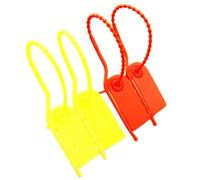 40pcs disposable plastic seals rip by hand cable tie padlock buckle anti theft logistics 210mm
