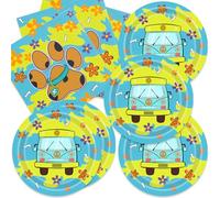40Pcs Dog Birthday Party Decorations Puppy Dog Paw Plates and Napkins Party or Baby Shower Supplies Set for 20 Guests