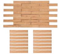 40pcs Dollhouse Wood Flooring Self Adhesive Doll House Brick Peel and Stick for Tiny House Model Decor