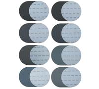 40Pcs Drywall Sander Pad 180mm Wet/Dry Hook & Loop Sanding Disc 400/600/800/1000/1200/1500/2000/3000 Grit Sandpaper, 7 Inch Waterproof Abrasive Discs Polishing Wall, Car, Metal and Wood