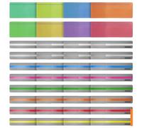 40Pcs Dyslexia Overlays, Coloured Dyslexia Aids for Children Coloured Dyslexia Overlays Rulers, Dyslexia Reading Aids, Reading Overlay Highlight Strips for Visual Stress Dyslexia Reading Aids
