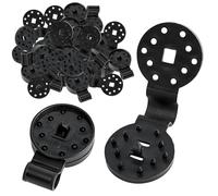 40PCS Easy Gadgets Tarp Clips, Shade Cloth Heavy Duty Lock Grip, Shade Cloth Clips, Removable & Reusable Shade Cloth Clips, Windproof Garden Shade Net Clip, Round Plastic Clips for Sun Shade Net