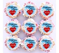 40PCS Edible Nurse Cupcake Toppers Glutinous Rice Paper Best Nurse Ever Happy Nurses Life Ambulance Cupcake Picks Graduation Birthday Nursing Themed Party Decorations Supplies 1