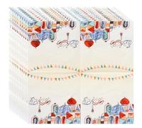 40pcs Eid Mubarak Decorations Paper Napkin Islamic Muslim Napkin Ramadan Kareem Mubarak Serviettes Napkins Party Supplies