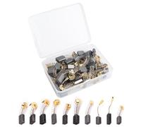 40pcs Electric Motor Carbon Brushes for Electric Hammer Drills, Circular Saws, Angle Grinders,Carbon Brushes for Replacement Repair Power Tools and Motors Part(10 Sizes)