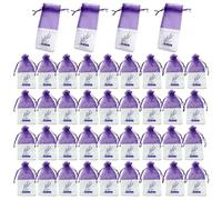 40Pcs Empty Lavender Bags for Wardrobes, Muslin Empty Sachets Bags, Natural Aroma Fresheners for Closet, Fragrance Pouches for Potpourri, Re-pellent Scented Pouches for Drawers, Car, Shoes