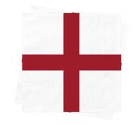 40Pcs England St George Cross Napkins World Cup Decorations 2026 England St George's Day Decorations St George Party Supplies Home Decor England Paper Napkins 33x33cm