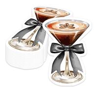 40PCS Espresso Margarita Napkins Mexican Bachelorette Fiesta Decorations Birthday Party Summer Cactus Supplie Cinco de Mayo Tequila Cocktail Tableware