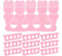 40pcs EVA Foam Toe Separators Pink Heart Shaped for Manicure Nail Art