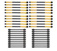 40PCS Eyeshadow Applicator,Sponge Blending Concealer Brush,Soft Dual end Eyeshadow Smudge Brush,Double Sided Makeup Brush,Eyeshadow Applicators,Cosmetic Tool for Women Lady,Cosmetic Makeup Applicator