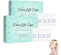 40Pcs Face Lift Tape, Face Neck Tape Lifting Invisible, face invisible tape for wrinkles, Instant Tightening for Double Chin & Neck, Wrinkle-Smoothing Facial Patches, lifting sagging skin(2)